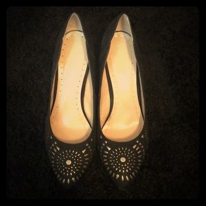 Black High Heel/Wedge Shoes